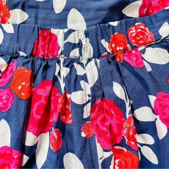 Modcloth Pros & Convertibles Floral Midi Skirt XL Extra Large Cotton - Picture 9 of 11